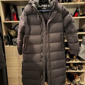 Aritzia Super Puff Long Black Puffer Jacket